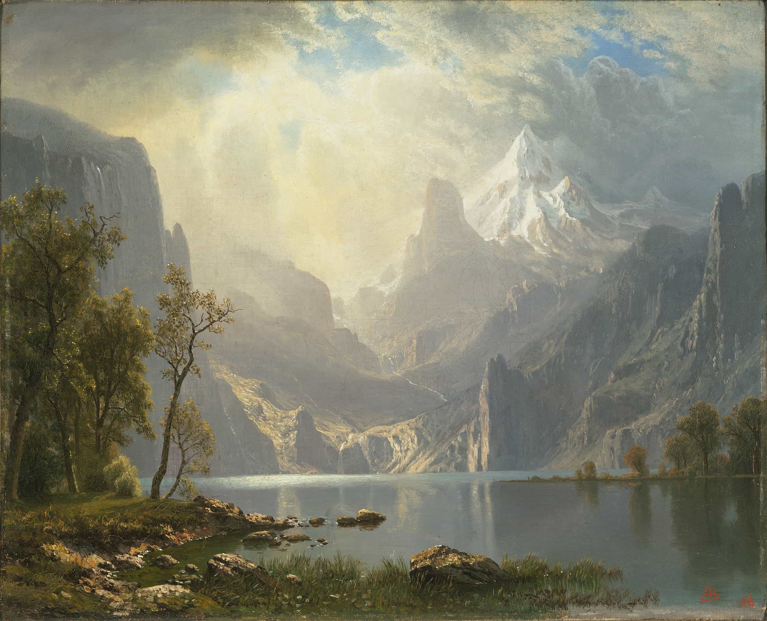《タホ湖》 アルバート・ビアシュタット 1868年